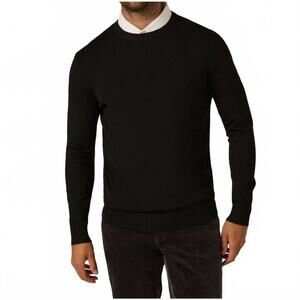 NEW 7DIAMONDS alcott crewneck sweater top in black